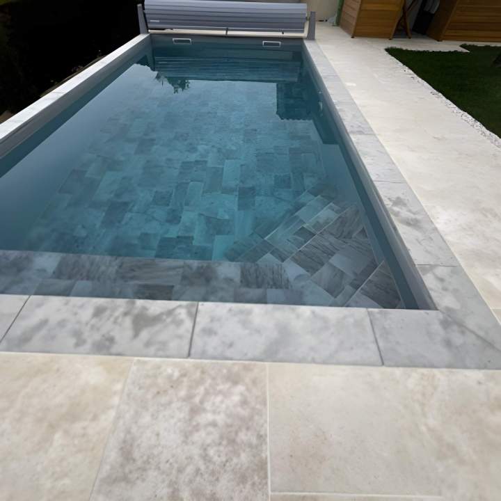 Piscine à membrane Stonelite gris Dax